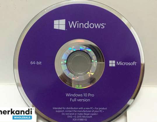 Microsoft Windows 10 Pro Professional 64 / 32 bitu DVD