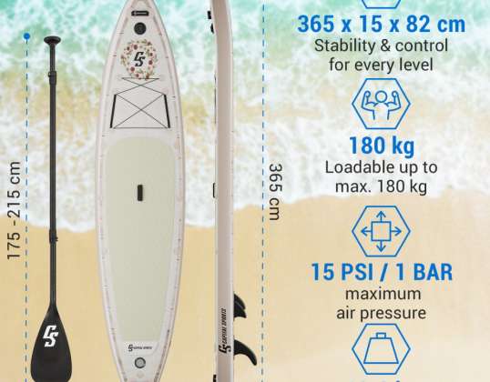 SUP PADDLE BOARD boards from the German brand CAPITAL SPORTS 365cm up to 180kg