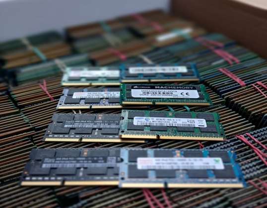 4 GB di memoria RAM DDR3 (grado A e A +) Samsung, NANYA, HYNIX e altro ancora.