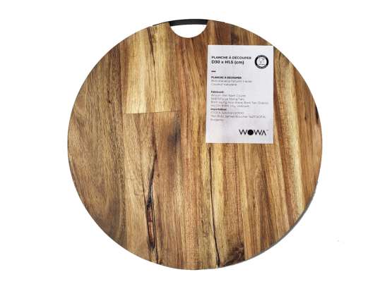 Planches à découper en bois d’acacia ou planches de service avec manche métallique