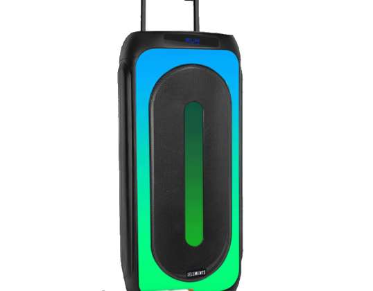 KB ELEMENST Karaoke garsiakalbis įkraunamas - 2 ratų vežimėlis 2 x 10' žemų dažnių garsiakalbio galia 150W RMS - intensyvus bosas 2 Pro Wireless