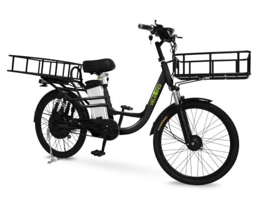 Електровелосипед з багажниками GARDEN YL 250W 15Ah 25km/h, чорний
