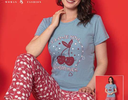 Set en-gros de pijamale turcești pentru femei disponibile.