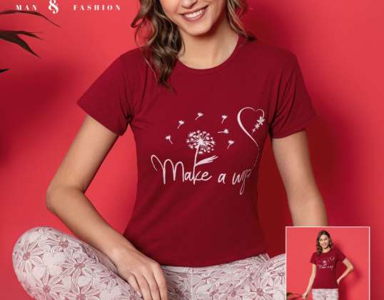 Women's pajama set available for wholesale from Turkey.