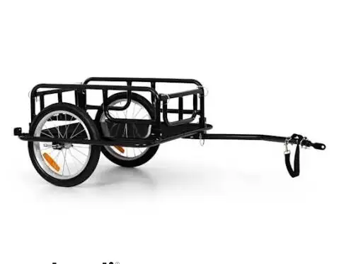 Trolley transport cykeltrailer 65l op til 40 kg