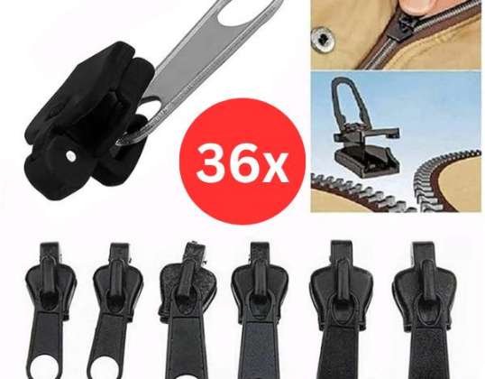 Zipper Repair Kit (36 Pieces) DURAZIP