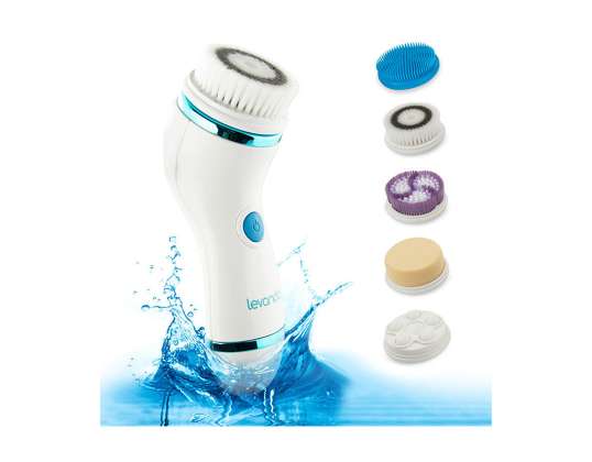 Limpiador facial eléctrico 5 en 1 - Cepillo facial - Cepillo de limpieza facial - Resistente al agua