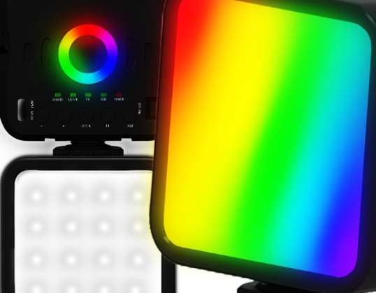 RGB LED lampas lampa tālruņa kamerai GoPro kamera TikTok YouTube Pro W200RGB
