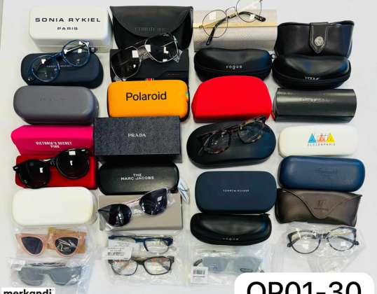 Solbriller, innfatninger PREMIUM MERKE Pakker fra 30 stk! Kategori A-NY
