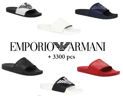 Emporio Armani Sliders: + 3300 sztuk dostępne od razu w cenie 19,90 € za sztukę!