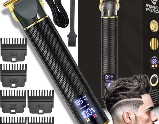 Trimmer barbermaskinbarbermaskin for barbering skjegg hår skjegg skjegg med strømjustering YYT-36-1