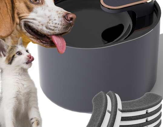 Automatic Water Fountain Water Fountain for Cat Dog Bowl Drinker 3L +XL Filter LS-074