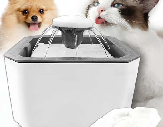 Automatisk vattenfontän för katt hundskål tyst drickare 2,5L WF020