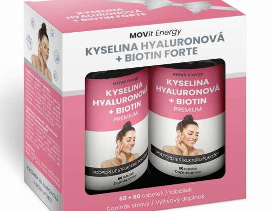 Kauneuslahjapakkaus Hyaluronihappo Biotiini FORTE 60 60 kapselia