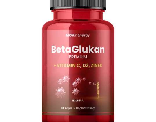 MOVit BetaGlukan 350 mg   Vitamin C  D3  Zinek PREMIUM