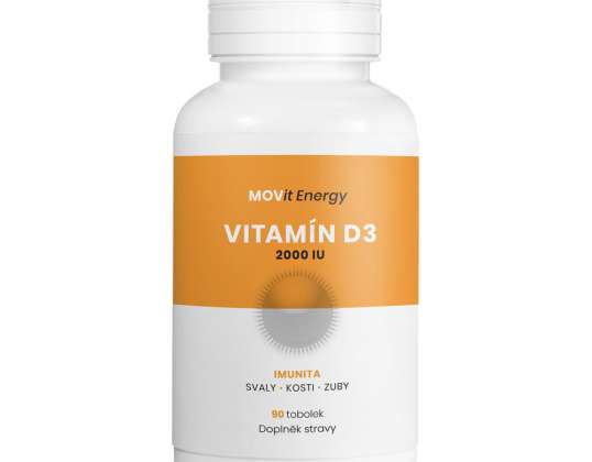 MOVIt Vitamiin D3 2000 RÜ.  50 ug 90 kapslit