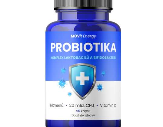 MOVit Probiotics Complex av laktobaciller och bifidobakterier 90 veganska kapslar