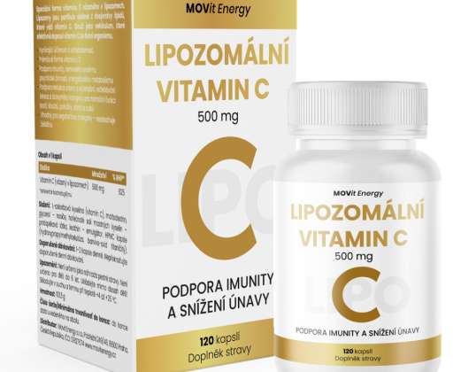 MOVit Vitamina C lipozomală 500 mg 120 cps.