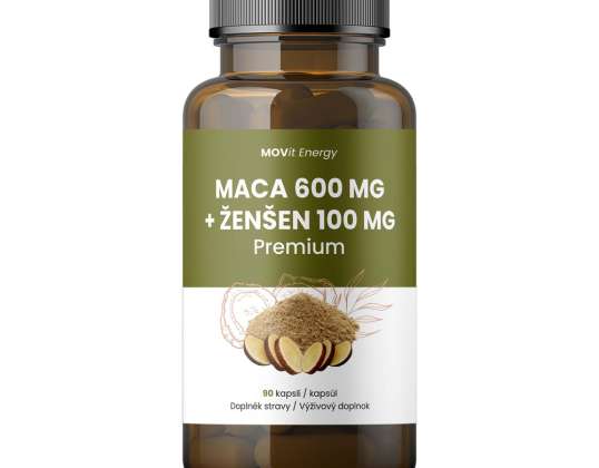 MOVIT Maca 600 mg   Ženšen 100 mg   90 kps.