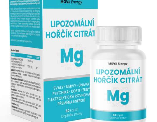 Citrat lipozomal de magneziu MOVit 60 capsule vegane