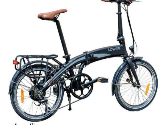 Долен маготански сгъваем електрически велосипед 25km / h 250W обхват 50km батерия 7.8Ah