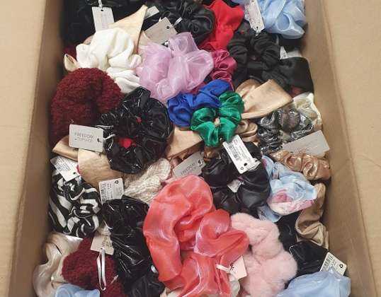 Scrunchies Wholesale  from UK Ex-chainstores - 500 Mixed Styles