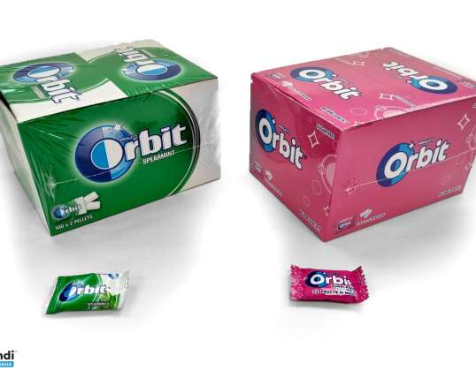 ORBIT Spearmint &amp; Bubblemint Single Portion Number of pieces: 2 SUGAR-FREE CHEWING GUM WITH SWEETENERS AND MINT FLAVOR.