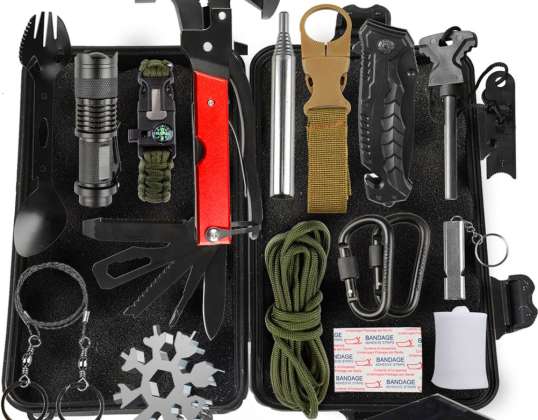 Militärisches Survival Kit Essentials Multitool 52el XL SRV-18