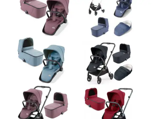 Recaro 3-in-1 vaikiški vežimėliai | Recaro 05065, Sadena/Celona sėdynių blokas + Carrycot + trio lovų jungtis | Įvairios spalvos | 1099 eurai
