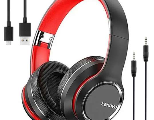 Lenovo HD200 Bluetooth BT 5.0 HD200 Wireless On-Ear Auscultadores para jogos