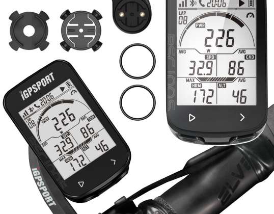 IGPSPORT BSC100S Bisiklet Bilgisayarı Kablosuz GPS ANT Su Geçirmez + M2 Braketi