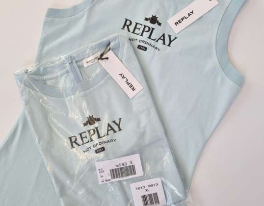 020072 dámské sportovní šaty značky Replay. Složení: 95% bavlna, 5% elastan