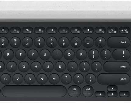 Logitech K780 Multi Device Wireless Keyboard MÖRKGRÅT ryskt tangentbord