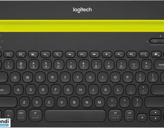 Engelsk tastatur US Logitech Bluetooth Multi Device Keyboard K480 SORT
