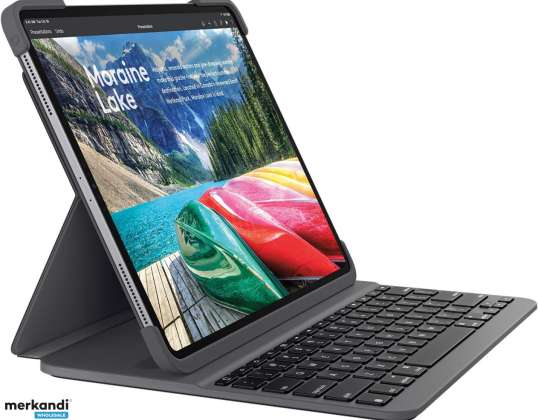 Logitech SLIM FOLIO PRO klaviatuur iPad Pro 11" GRAPHITE PAN NORDIC jaoks