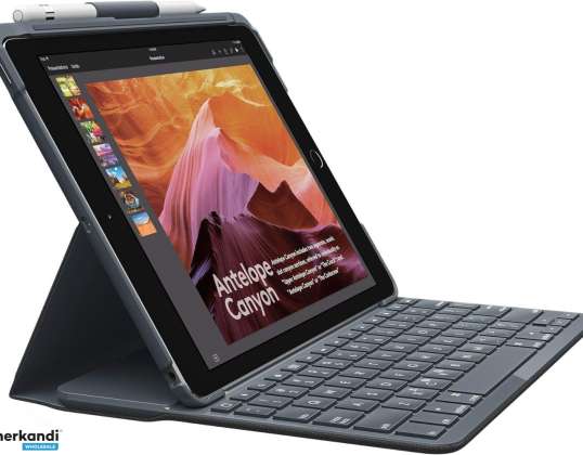 Logitehc SLIM FOLIO Bluetooth-tangentbord iPad 5 6 gen UK