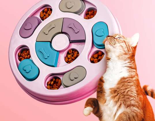 Куче играчка котка образователна смъркане мат интерактивна игра за лакомства PET-EAT03