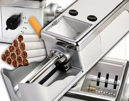 METAL Elektrisk cigarettfyllningsmaskin Tobak Rolling Machine 8mm KX1