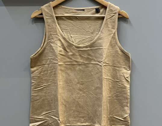 Overhemd - mouwloos - bruin - verschillende maten 40/42, 44/46, etc. ca. 966 stuks