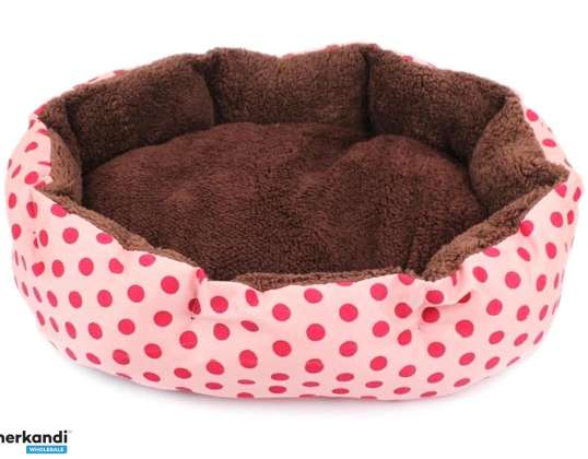 AG602A BED WITH PILLOW PINK 35X37