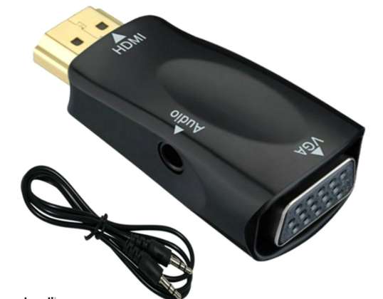 HD31B ADAPTER HDMI AUF VGA VERGOLDET