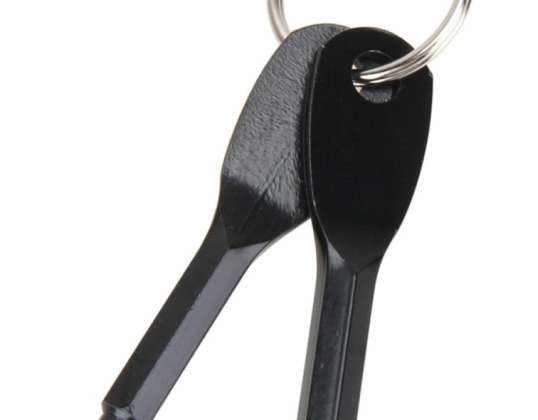 NZ4E FLAT SCREWDRIVER CROSS KEY RING BL