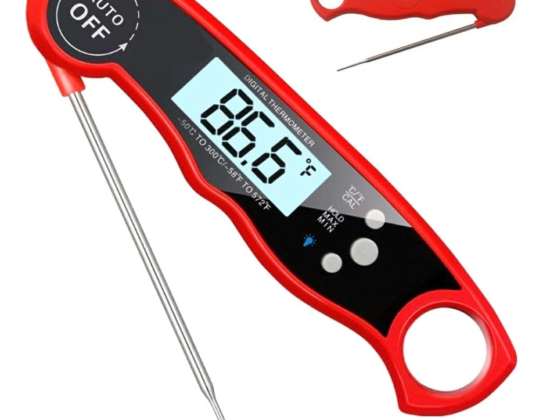 AG254H LCD STIFT THERMOMETER ROT