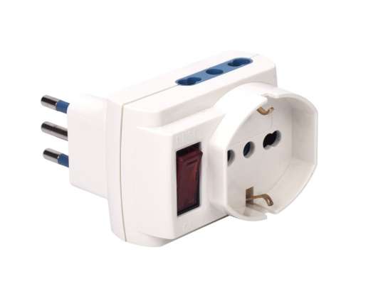 Sobivad. PISTIK 3SOCKETS C/INT. 2386