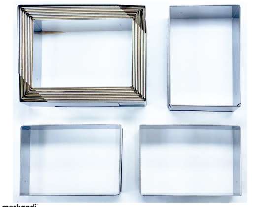 60 Pcs Baking Frame Square Baking Accessories, Special Items Wholesale Remaining Stock Pallets