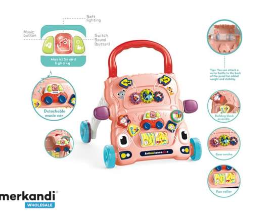 Melodiler ve sevimli oyuncaklar ile çocuklar için eğitici yürüteç SM436768