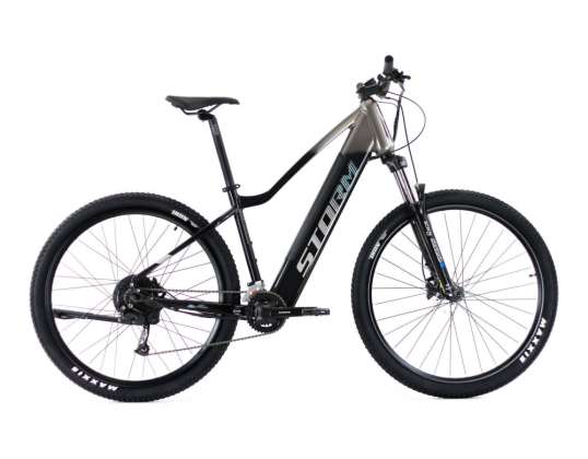 Жіночий легкий електровелосипед STORM Stella 2.0 сріблясто-чорний, рама 18&quot;, колеса 29&quot;