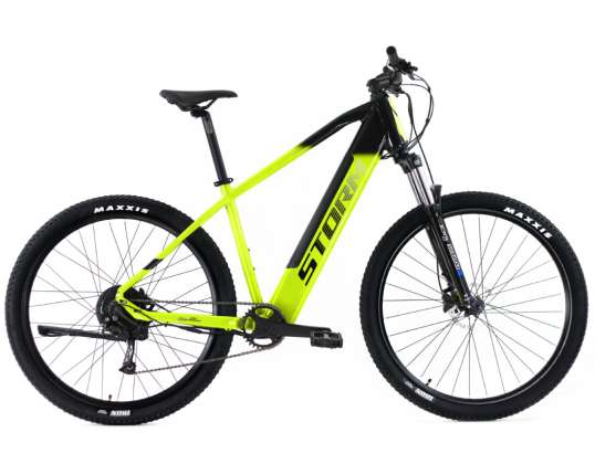 Bicicletă electrică de oraș STORM TAURUS 2.0 cadru negru-galben 19&quot; roți 29&quot; - motor 250W