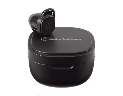 Audio Technica ATH SQ1 Bluetooth Wireless In Ear Ακουστικά Μαύρο EU