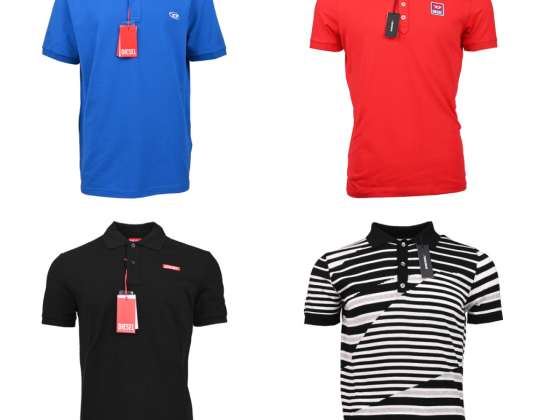 ITALIAN FASHION BRAND SUMMER SEASON DIESEL MEN POLO T-SHIRTS MIX (AE13)